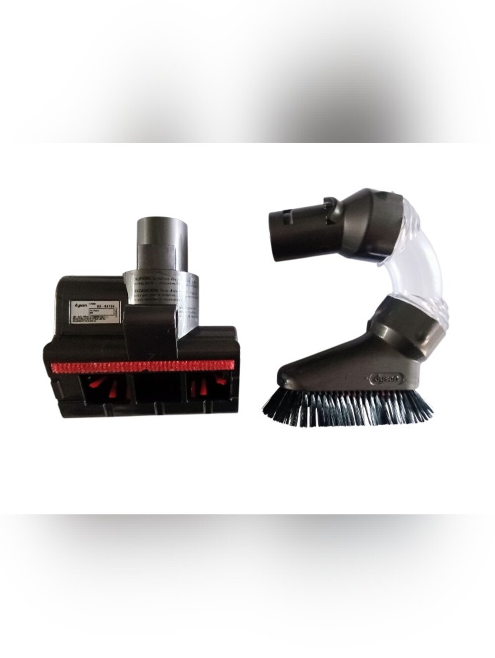 2 Genuine Dyson Attachment Tools Mini Turbine Brush & Multi-Angle Brush NWOT